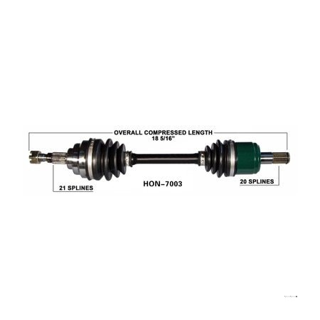Wide Open OE Replacement CV Axle for HONDA FRONT LEFT TRX500 4TR RUBICAON 01-04 HON-7003